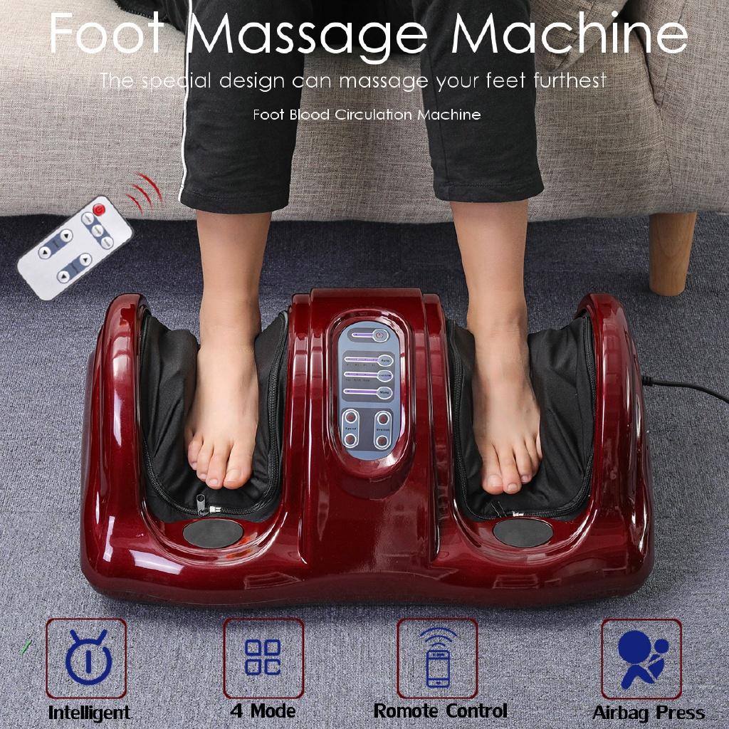 Shiatsu Kneading Roller Vibrator Machine Reflexology Calf Leg Pain Relax Electric Heating Foot Body Leg Massager 220V