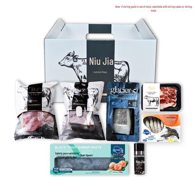 Niu Ben Jia Australian Wagyu & Seafood Yingzhou Double Delights Combo
