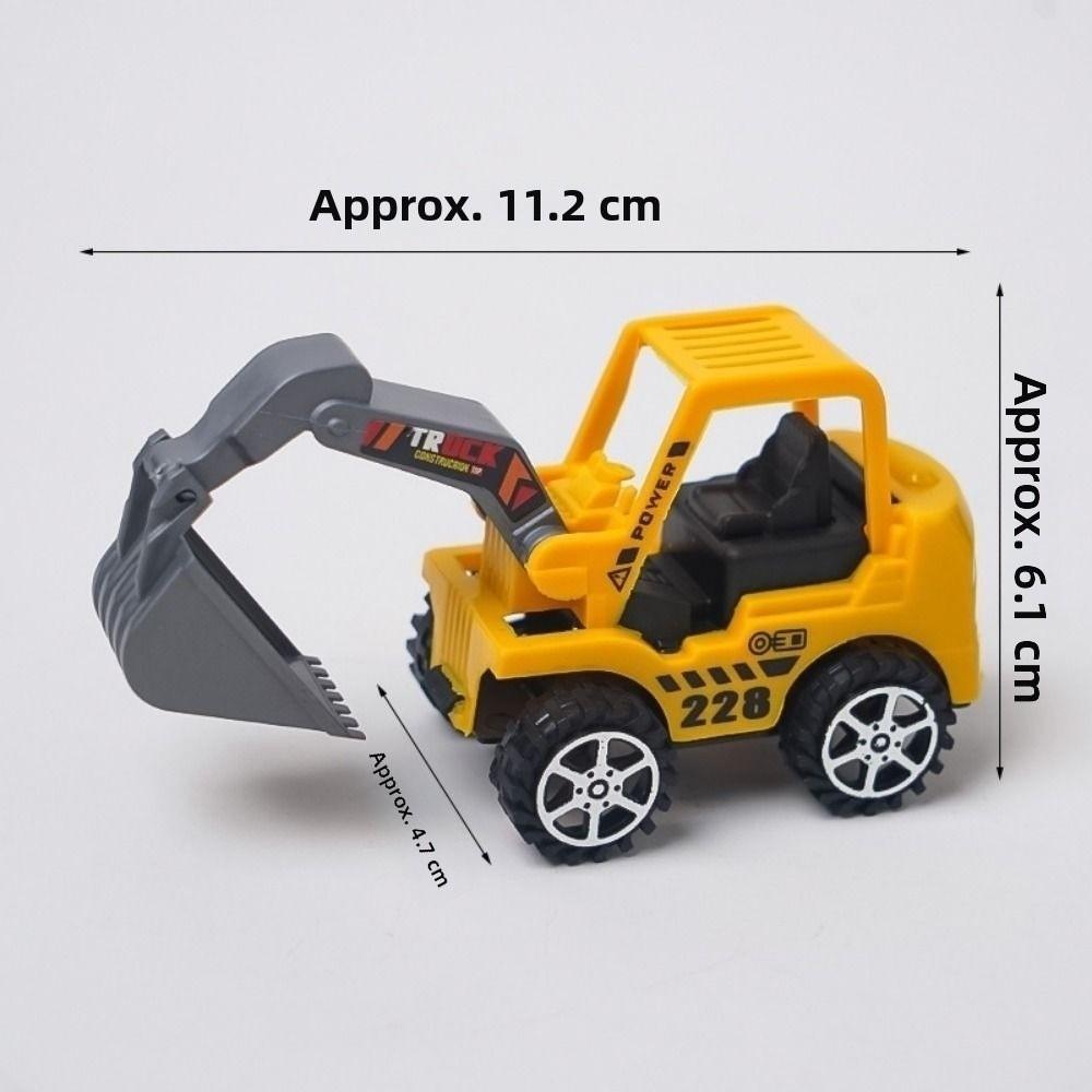 Plastic Tractor Excavator Bulldozer Drop Resistant Simulation Diecast Crane Truck Model  for Boys