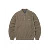 Sct Logo Shaggy Knit Polo Mud