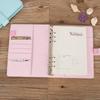 Colorful pink Blue Purple Yellow Ring Binder A5 Notebook Cover