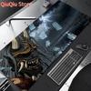 Japanese Devil Grey MousePad Large Computer Gamer Lock Edge Table Mat Laptop Oni Mouse pad HD Print Non-slip Rubber Keyboard Rug