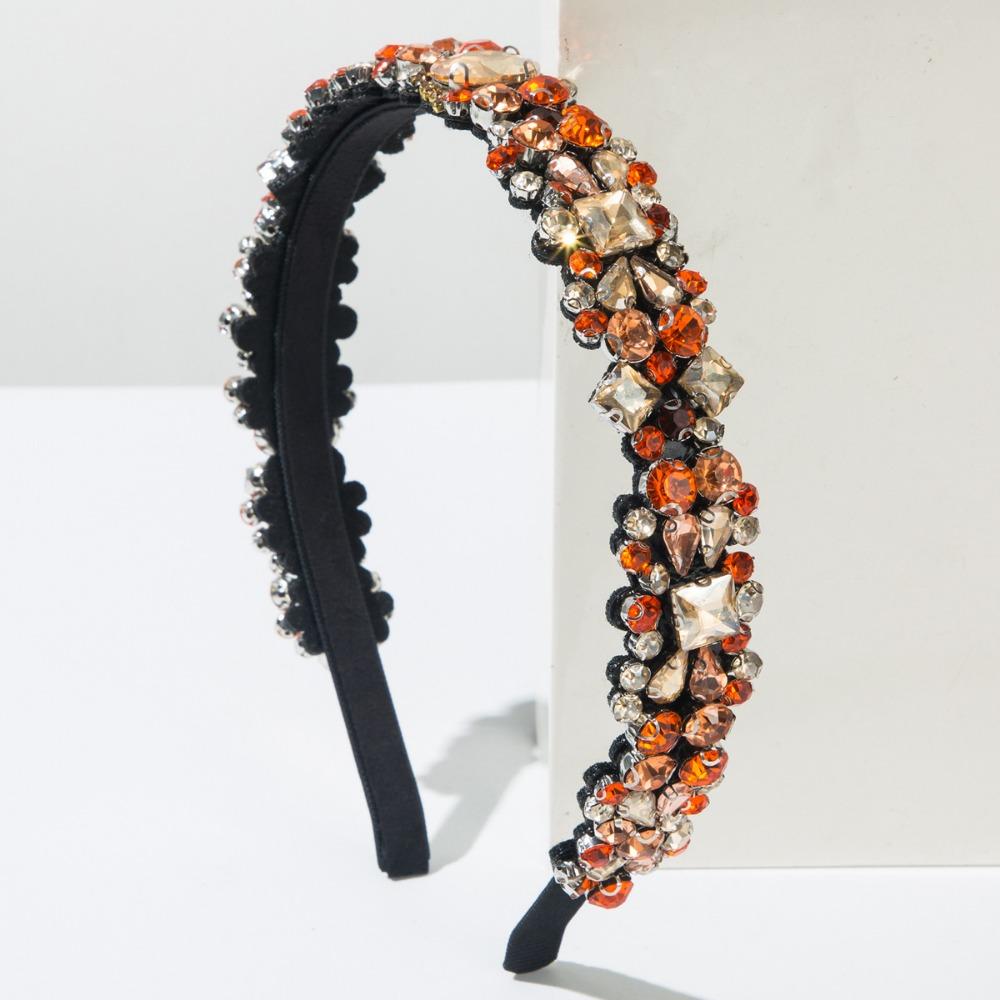 Rhinestone Full Diamond Headband European and American Hair Ties Baroque Hairbands  Hair Accessory