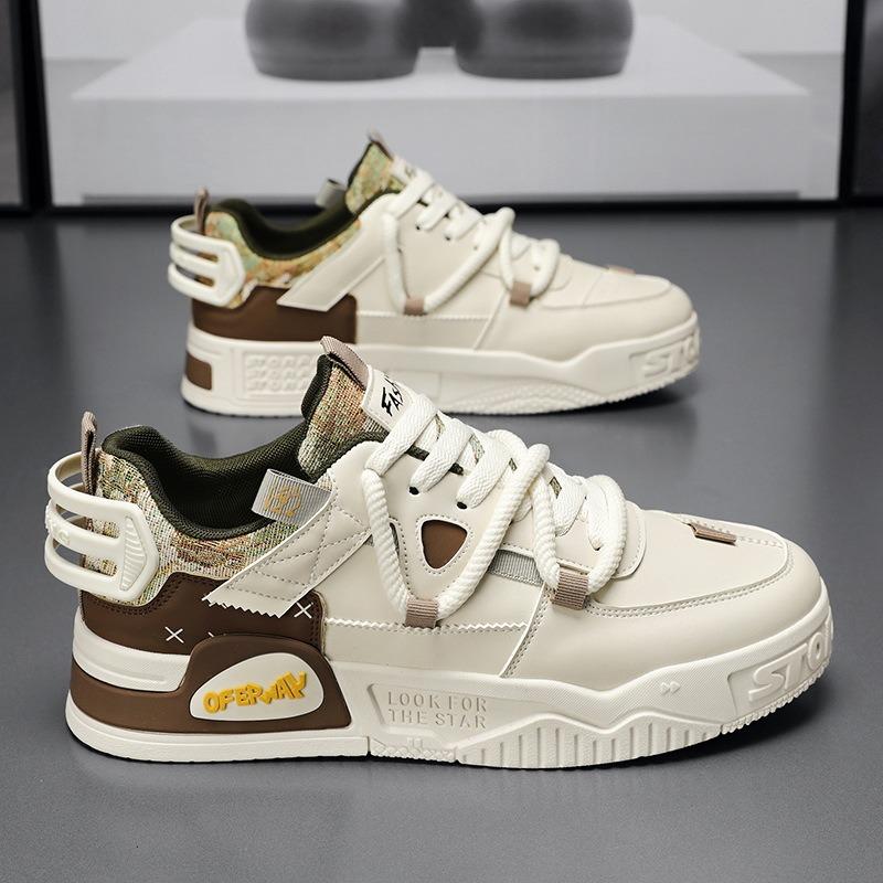 2024 Autumn Men's Shoes Fashion Comfortable Running Shoes Laceup Casual Shoes Men Casual Sneakers White Flats Zapatos De Hombre