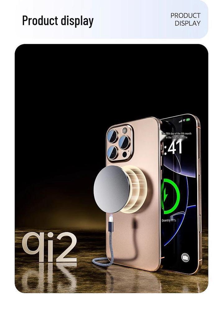 TaowanTong Magnetic Wireless Charger for iPhone 12-17, Low-Temperature Fast Charging