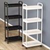 2025 Multifunctional Three-Layer Practical Rolling Cart with Reinforced Handle for Kitchen Bathroom Craft Room Nursery