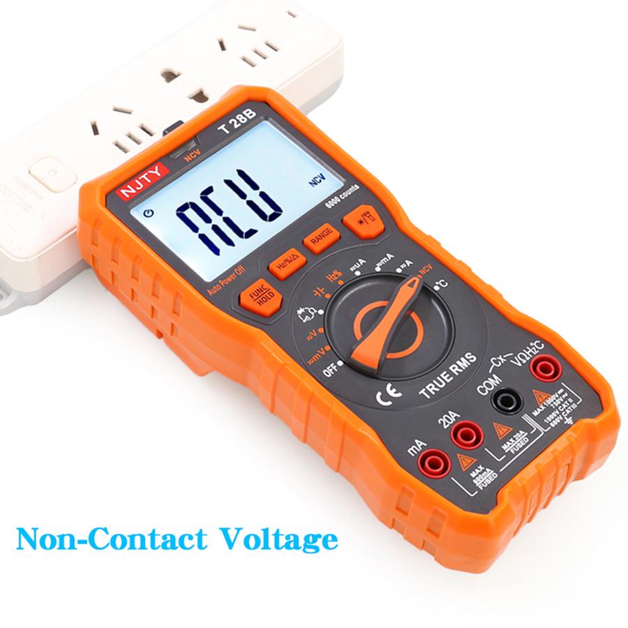 NJTY T28B Multimeter High Precision Digital Display Household Electrician's Multifunctional Meter