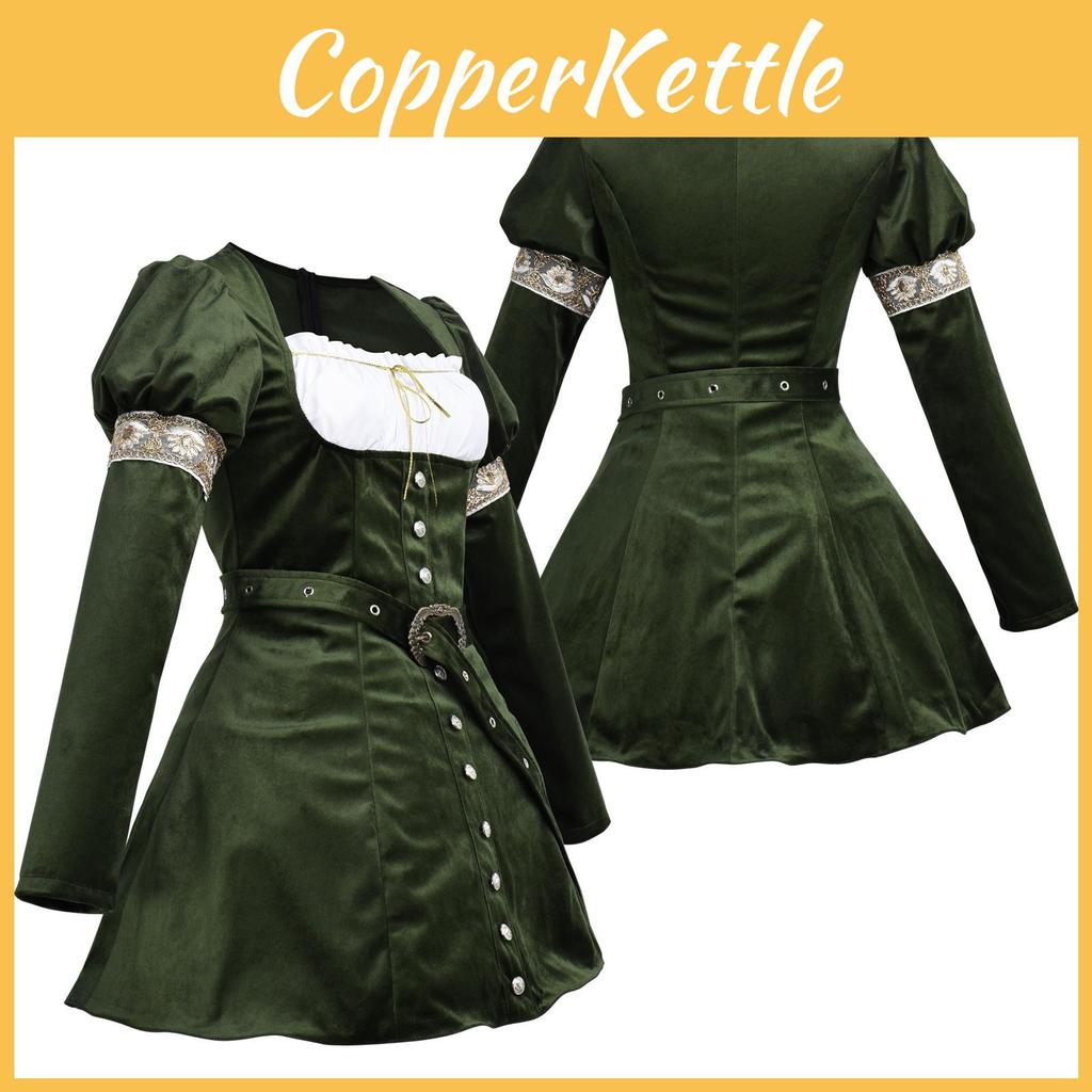 Medieval Costume For Women With Gothic Style And Polyester Material For Cosplay Events