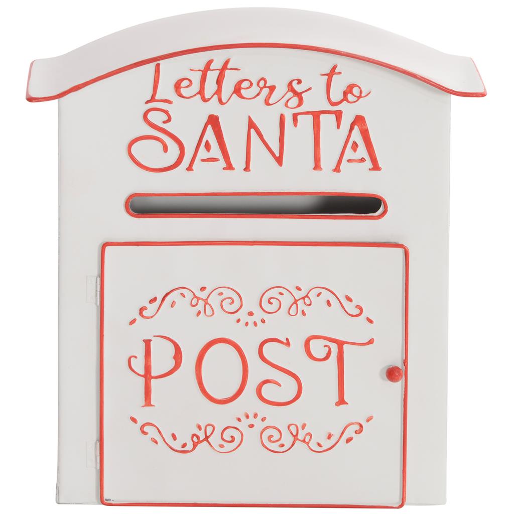 A5 Christmas Letter Postbox - White/Red