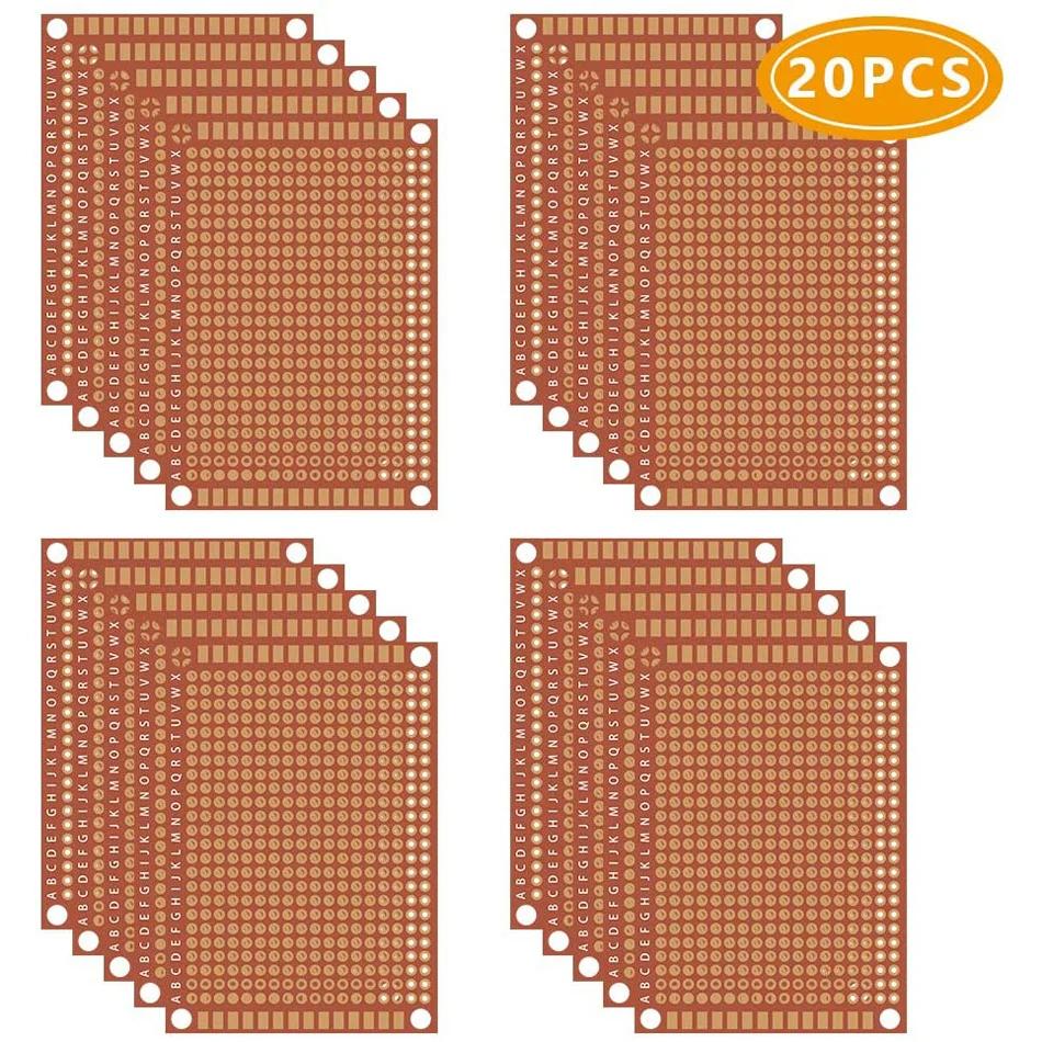 10/20 Pcs Copper Perfboard Paper Composite PCB Boards 5 cm x 7 cm Universal Breadboard Single Sided Printed Circuit Board