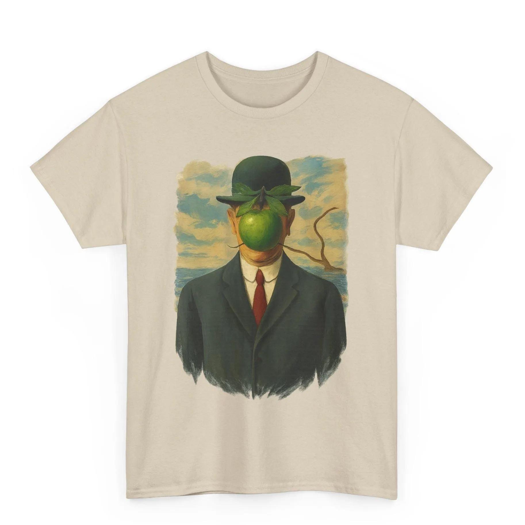 René Magritte Son of Unisex TShirt Surrealist Art Tee Retro Streetwear Highquality Crewneck Shortsleeved Unisexs Tshirt S