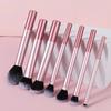 10ks Mini sada štětců na make-up Powder Eyeshadow Foundation Blush Blender Concealer Beauty Makeup Tools Štětec Profesionální potřeby