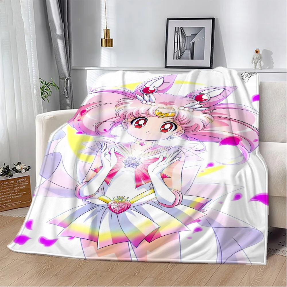 Beauty Warrior Anime Blanket King Size Beach Towel Warm Winter Blankets for Sofa Knitted Plaid Luxury Bedding Home Interior Knee