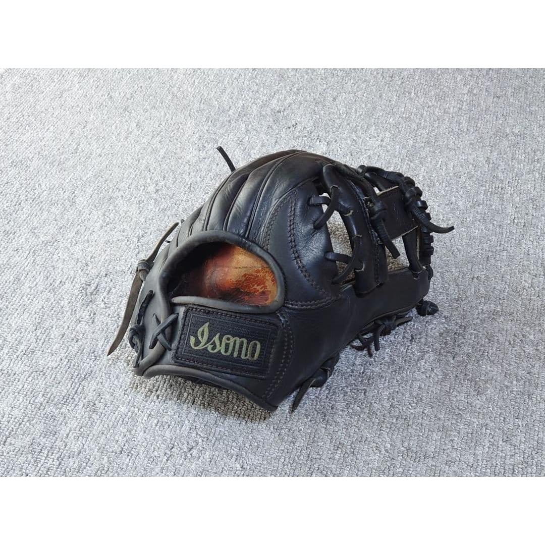 Used [Rare] ISONO Hardball Infielder Professional Special Order Super Shibu Gloves