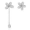 New Elegant 2022 Titanium Steel Cherry Blossom Zircon Necklace For Women With Floral Design