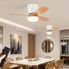 3 Light Colors 6 Speed Adjustable Ceiling Fan Light Living Room Kitchen Balcony Fan Lamp Modern LED Lighting Fan
