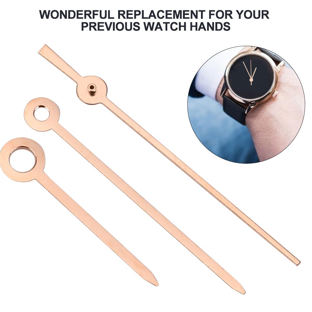 Herrenuhr Stunden- Minuten- Sekundenzeiger Uhrzeiger passend für Uhrwerk F05.111 (Roségold)