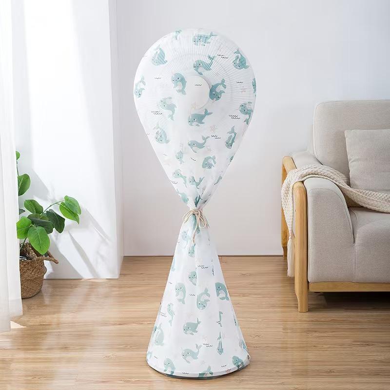 

Floor Fan Cover Washable Waterproof Dustproof Standing Round Electric Fan Protective Cover Household Universal Storage Cover