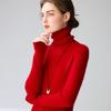 Women's 100% Pure Cashmere Striped High-Neck Slim Fit Sweater - Warm Knitwear for Autumn/Winter 2026