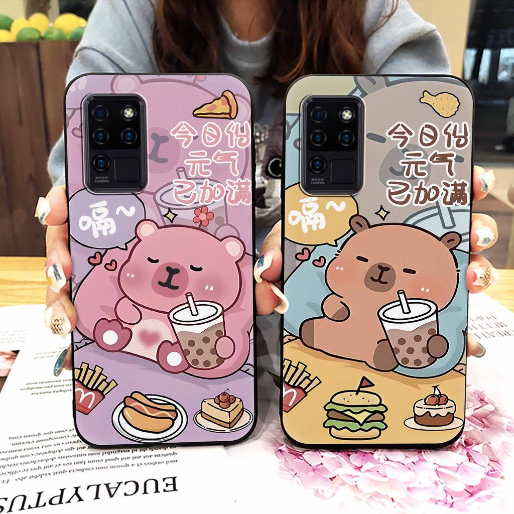 Back Cover Silicone Phone Case For Oukitel C21 Durable Phone Pouch Dirt-resistant Graffiti Full wrap Cute Anti-dust TPU