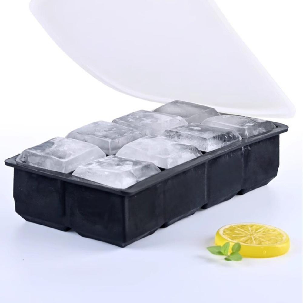 4/6/8/15 Grid Big Ice Tray Mold Giant Jumbo Large Food Grade Silicone Ice Cube Square Tray Mold DIY Ice Maker Cube Tray