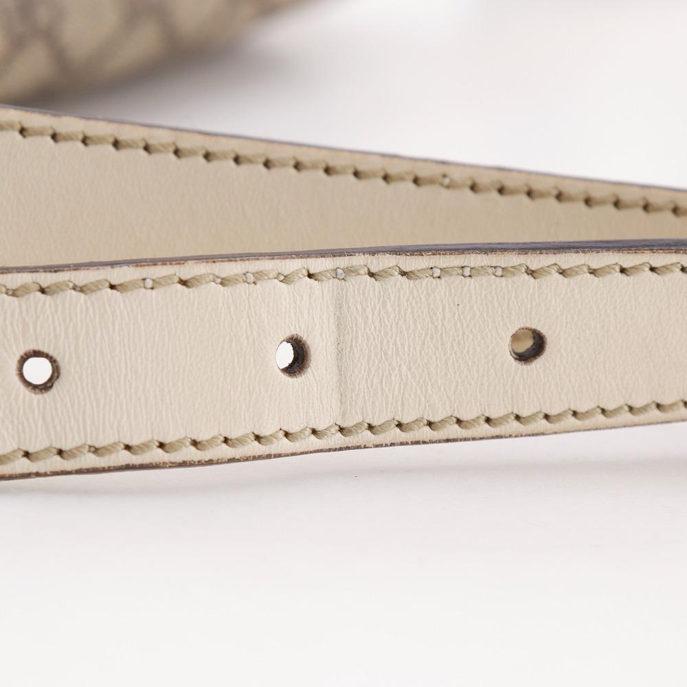 GUCCI Shoulder Bag 223666 beige GG Supreme Canvas unisex Used