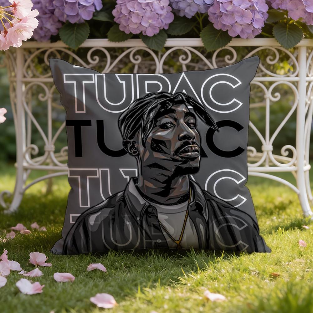 2P-PAC Tupac S-Shakur Cushion Cover Home & Car Dual-Scene Pillow Cover: Reversible for Premium Comfort