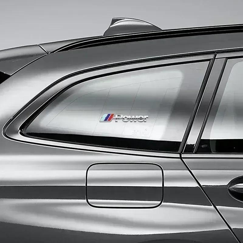 2PCS for BMW M M3 M4 M5 E60 X1 X5 X3 X7 X6 F10 F20 M Performance Metal Car Accessories Sticker Emblem Decal Exterior Decoration
