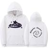 Unisex Gothic Hoodie Streetwear Oversized Pullover Sweatshirt Met Geribbelde Zoom Mannen Vrouwen Herfst
