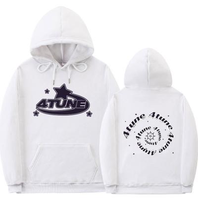 Unisex Gothic Hoodie Streetwear Oversized Pullover Sweatshirt Met Geribbelde Zoom Mannen Vrouwen Herfst