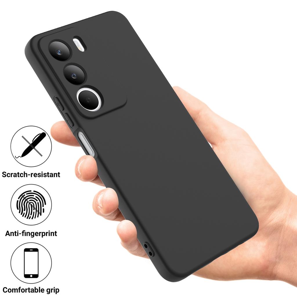 For Realme C71 4G Liquid Silicone Case Phone Back Cover with Hand Strap
