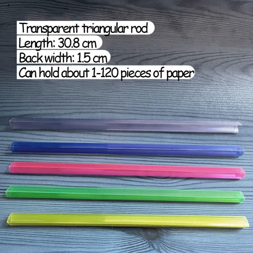 10 Pcs Binder Clips Pull Lever Rod Clips Transparent Thickened Sucker Rod Clamp  Book Cover