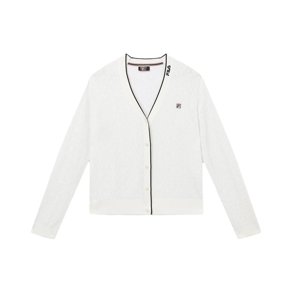 New FILA Knitwear Women's Steam White F11W331410FIV