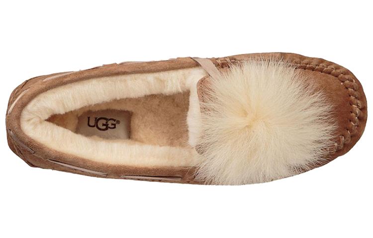 UGG Dakota Pom Pom Slip On Brown Women's 1019015-CHE