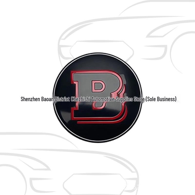 Mercedes-Benz G-Class BRABUS Rocket Emblem Decal Set - Red & Black (700/800/900 Models)