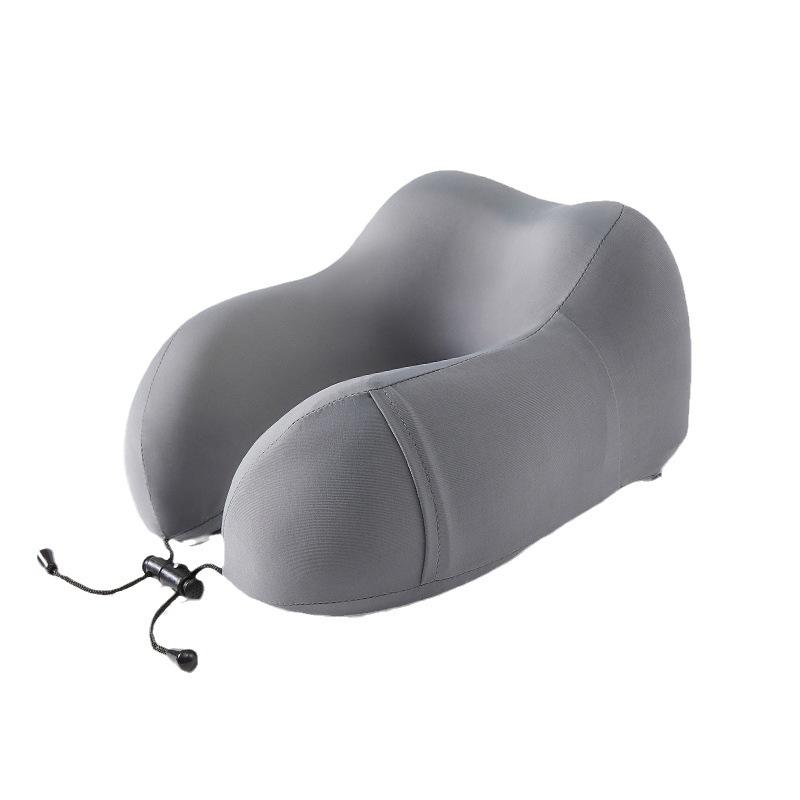 Portable Cooling Ice Silk Memory Foam U-Shaped Neck Pillow - Cervical Support for Office Nap, Flight & Summer Travel