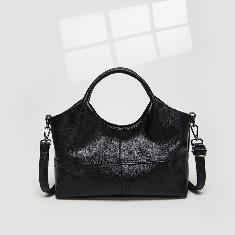 Women s bag new splicing soft leather large-capacity fashion mother bag shoulder handbag women s one