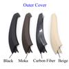 G01 G02 Car Interior Black Door Inside Pull Handle Cover Panel Trim Replacement For BMW X3 X4 F97 F98 2018   