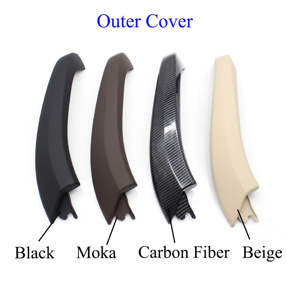 G01 G02 Car Interior Black Door Inside Pull Handle Cover Panel Trim Replacement For BMW X3 X4 F97 F98 2018   