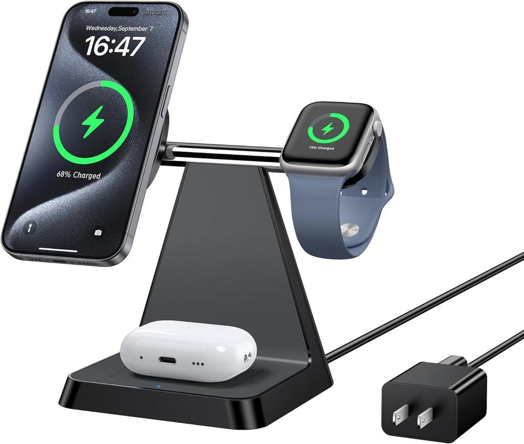 15W Magnetic Magsafe Wireless Charger for iPhone 12-16, QI2-Compatible