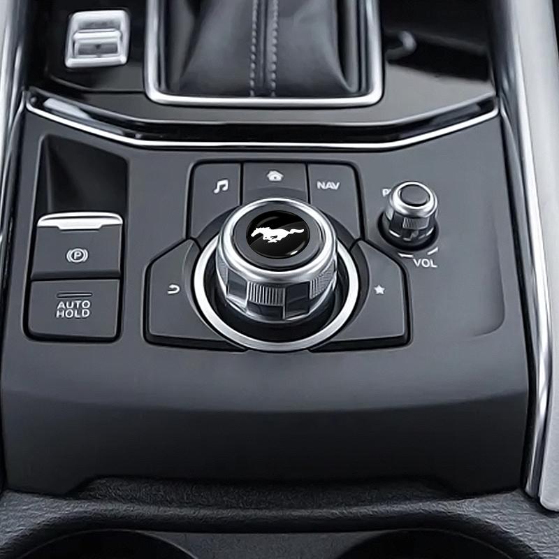 2025 Car Lock Keyhole Stickers Door Lock Protect Car 3D Stickers For Ford Mustang 2005 2006 2007 2008 2009 2016 2017 GT Guitar Eleanor Pickguard