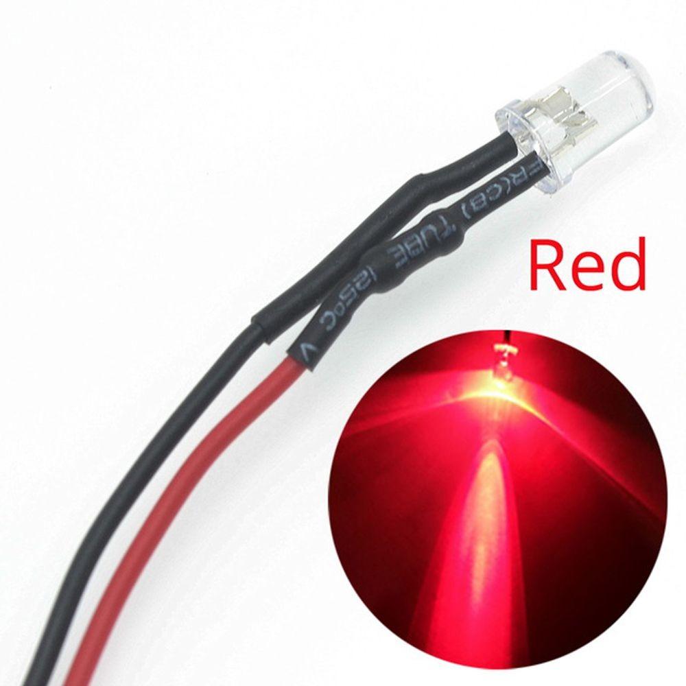 10 pcs DC 12V 5mm Light Emit Diode LED Wired