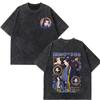 2026 Summer Hot Sale Anime The Apothecary Diaries Print Vintage Washed T-shirt Men Women Hip-hop Punk T-shirt Cotton Gothic Round T-shirt
