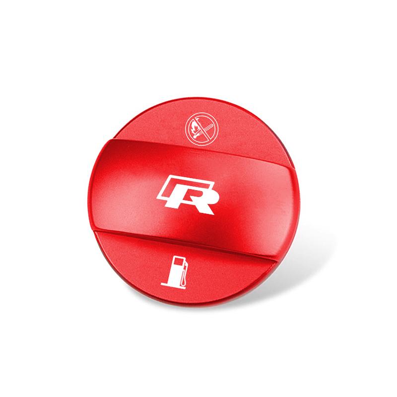 OBTLU1 Car Fuel Cap Aluminum Alloy Oil Box Lid Petrol Tank Cover For VW GTI Polo Golf Passat Tiguan Arteon Touareg Taigo Caddy Jetta CC
