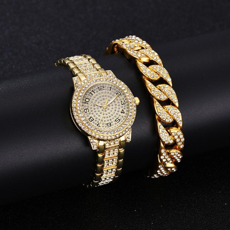 Ladies Watch Diamond Jewelry Watch, Women's Watch Quartz Watch Digital Watch Necklace Watch Set