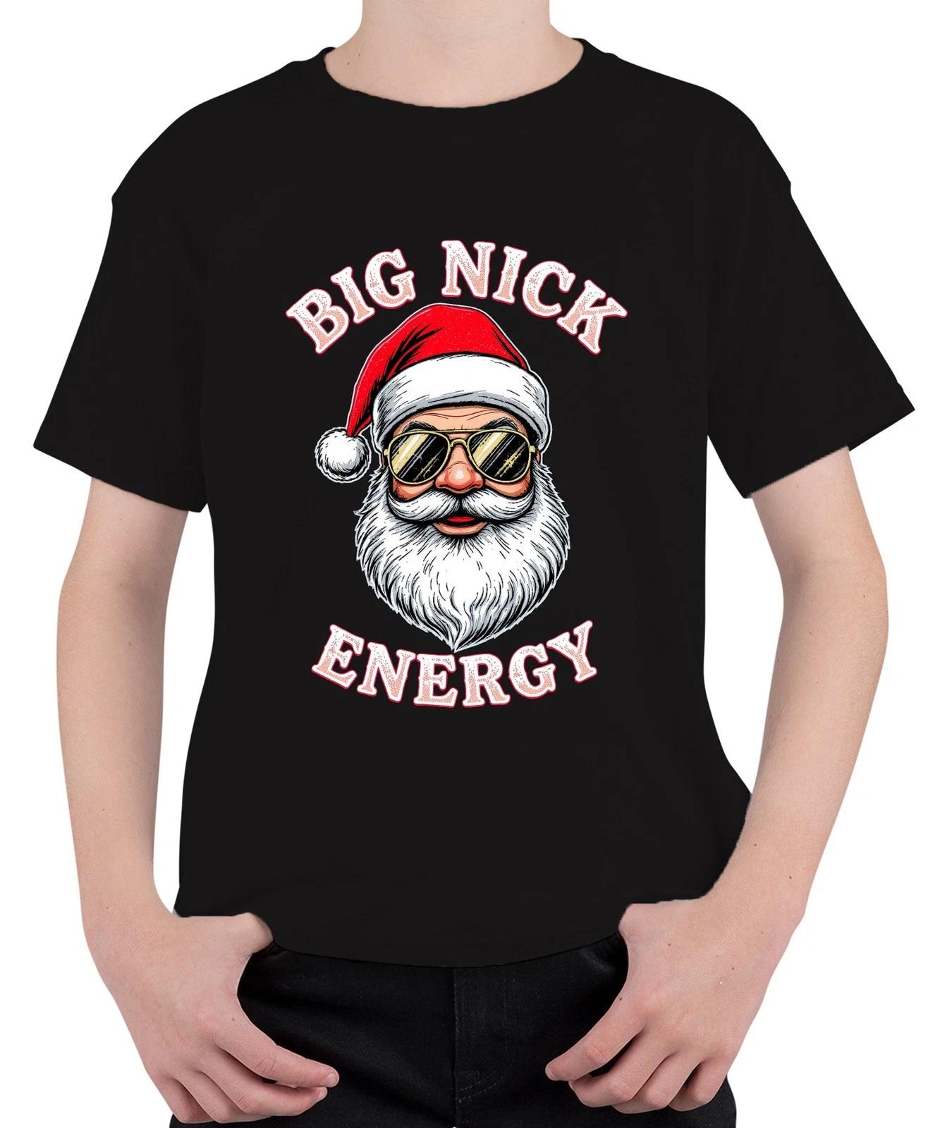 BIG NICK ENERGY Weihnachtsmann Sonnenbrille Weihnachtsgeschenk Unisex Kinder T-S XL