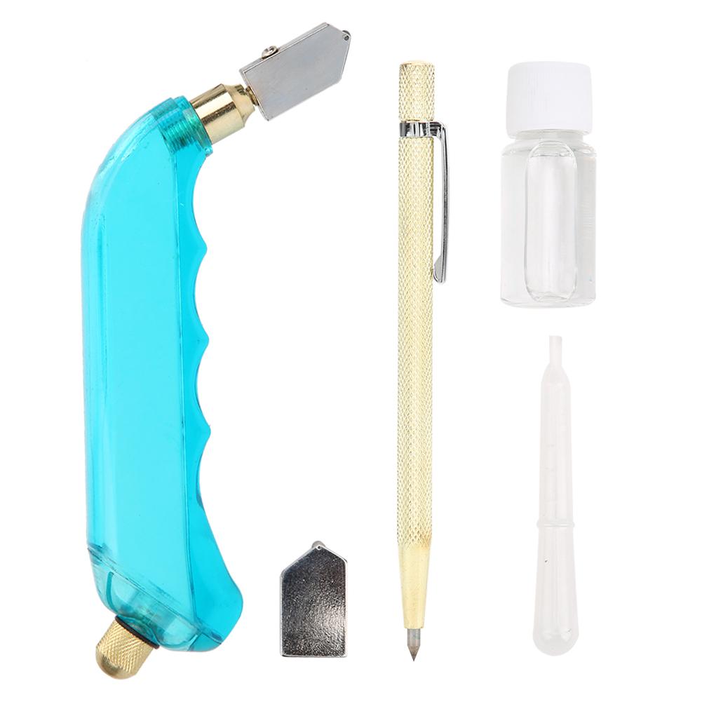

Oil Filled Glass Cutter Marking Diamon Tool Pen Set for Household and Cutting Work(Plan A1 )