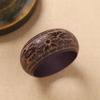 Retro Carving Wooden Bangle Wide Ethnic Style Bangle Gift Chinese Style Bracelet  Wrist Bracelets