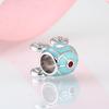 KATAOKA Fantasy Fairy Tale Princess Carriage Sky Blue Enamel Beads 925 Sterling Silver Fit Original Charm Bracelet Jewelry