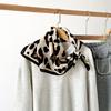 Leopard Print Silk Scarf for Women Girls Square Necktie Neck Scarf Fashionable and Versatile Accessory for Any Outfit